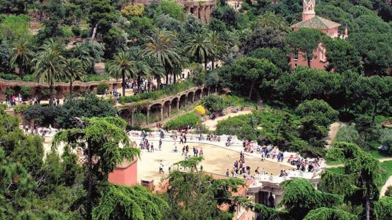 Taxi de Valencia a Barcelona. Parque Güell.